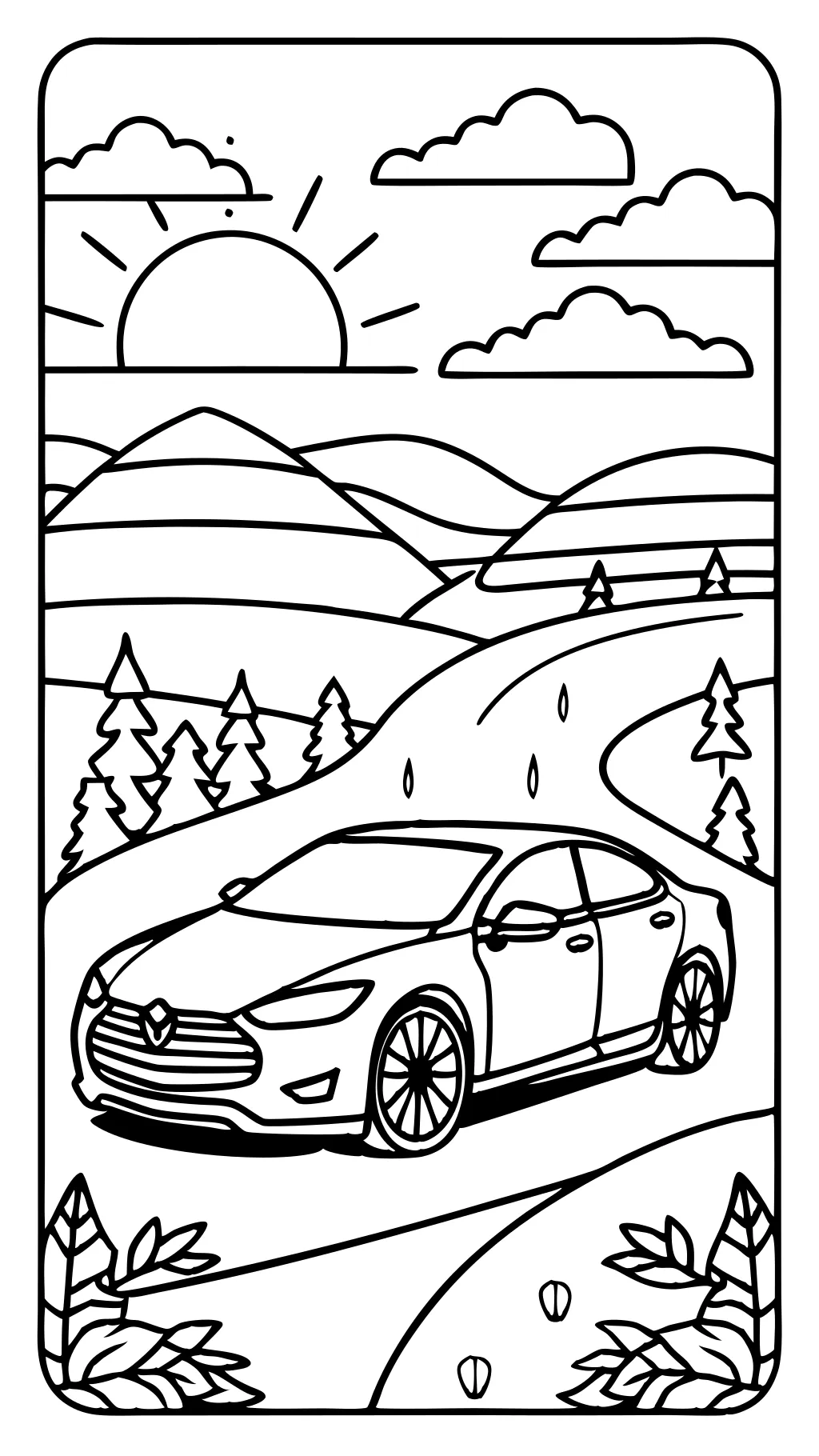 Página para colorear de Tesla